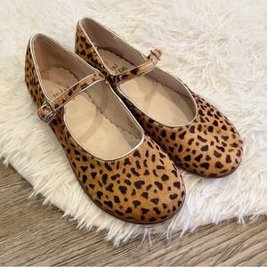 Mini Boden Cheetah Leopard Print Maryjane Shoes Mary Janes 33 2 Kids Animal